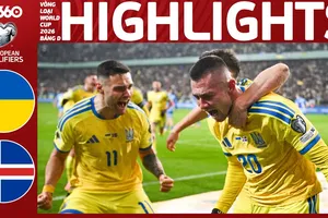 Ukraine vs Iceland 2-0: Tâm điểm 7 phút cuối, Oleksandr Zubkov mở bàn phút 83, Oleksii Gutsuliak chốt hạ chiến thắng phút 90+3