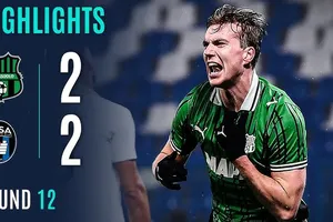 Sassuolo vs Pisa 2-2: M'Bala Nzola mở bàn trên chấm penalty, Nemanja Matic lập tức gỡ hòa, Henrik Meister lập công, Kristian Thorstvedt kịp chia điểm phút bù giờ