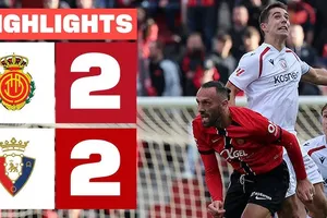 Mallorca vs Osasuna 2-2: Hiệp 2 rượt đuổi 4 bàn thắng, Vedat Muriqi ghi cú đúp nhờ penalty, Raul Garcia, Flavien Enzo Boyomo ngược dòng gỡ hòa tận phút cuối