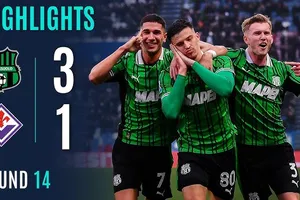 Sassuolo vs Fiorentina 3-1: Mandragora mở bàn nhờ penalty, Cristian Volpato, Tarik Muharemovic, Ismael Kone ngược dòng ấn tượng