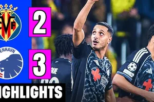 Villarreal vs Copenhagen 2-3: Elyounoussi mở bàn, Comesana, Oluwaseyi lập công, Achouri, Cornelius chốt hạ chiến thắng phút cuối