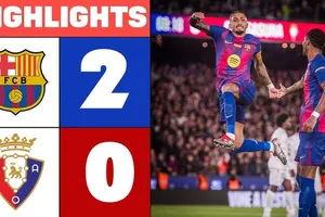 Barcelona vs Osasuna 2-0: VAR ngăn Ferran Torres ghi bàn, Yamal, Rashford tịt ngòi, Raphinha ghi cú đúp, Barca củng cố ngôi đầu La Liga 