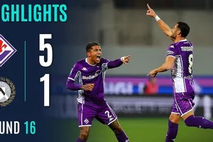 Fiorentina vs Udinese 5-1: Maduka Okoye sớm bị thẻ đỏ, Mandragora, Gudmundsson, Cher Ndour, Moise Kean áp đảo bàn thắng, bỏ túi 3 điểm