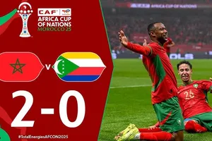 Morocco vs Comoros 2-0: Soufiane Rahimi hỏng penalty, Brahim Diaz đệm bóng cận thành, El Kaabi chốt hạ 3 điểm ngày xuất quân CAN 2025