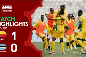 Benin vs Botswana 1-0: Steve Mounie kiến tạo, Yohan Roche sút trúng chân hậu vệ ghi bàn thắng duy nhất, Benin có 3 điểm đầu tay