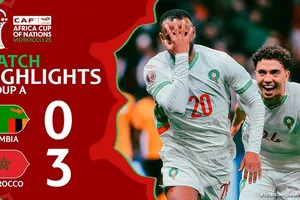 Zambia vs Morocco 0-3: El Kaabi ghi cú đúp, Diaz góp công chiến thắng, Zambia bị loại, Morocco nhất bảng A, vào vòng 1/8 CAN Cup 2025