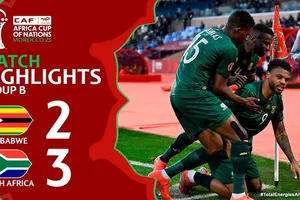Zimbabwe vs Nam Phi 2-3: Moremi, Foster tỏa sáng, Maswanhise ghi bàn, Modiba phản lưới nhà, Appollis chốt hạ vé vòng 1/8 CAN Cup 2025