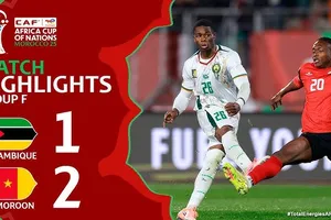 Mozambique vs Cameroon 1-2: Catamo mở bàn, Nene bất ngờ phản lưới nhà, Christian Kofane gặp Nam Phi vòng knock-out CAN Cup 2025