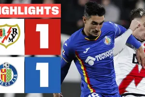 Vallecano vs Getafe 1-1: Kịch tính 7 thẻ vàng, De Frutos mở bàn, Arambarri kịp chia điểm quý giá phút bù giờ