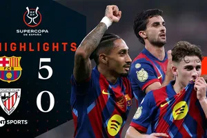 Barcelona vs Athletic Bilbao 5-0: Lần lượt Torres, Lopez, Bardghji, Raphinha ghi bàn, Barca chờ gặp Atletico Madrid hoặc Real ở chung kết Super Cup