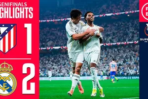 Atletico Madrid vs Real Madrid 1-2: Valverde sớm ghi bàn, Rodrygo tỏa sáng, HLV Simeone nhìn HLV Xabi Alonso gặp Barca chung kết Super Cup