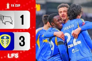 Derby County vs Leeds 1-3: Brereton Diaz mở bàn nhưng Wilfried Gnonto, Tanaka Ao, James Justin ngược dòng giành vé đi tiếp vòng 4 FA Cup