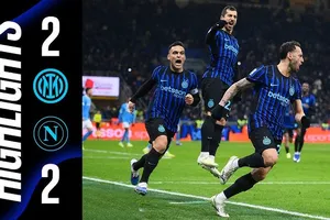 Inter Milan vs Napoli 2-2: Dimarco mở bàn, Calhanoglu lập công, McTominay tỏa sáng cú đúp khiến Inter chia điểm 