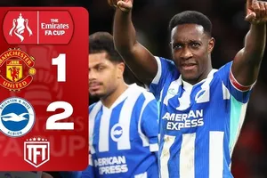 Man United vs Brighton 1-2: Gruda, Welbeck sớm áp đảo thế trận, Sesko lập công, Lacey nhận thẻ đỏ, MU muối mặt bị loại khỏi FA Cup