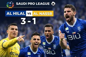 Al Hilal vs Al Nassr 3-1: Ronaldo tỏa sáng nhưng Al Dawsari gỡ hòa, Al Aqidi bị thẻ đỏ, Kanno, Neves giúp Al Hilal vượt mặt Al Nassr tới 7 điểm