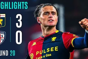 Genoa vs Cagliari 3-0: Lorenzo Colombo mở bàn, Morten Frendrup nhân đôi tỷ số, Leo Skiri Ostigard ấn định chiến thắng gọn gàng