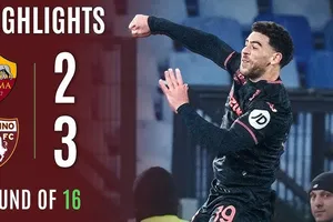 AS Roma vs Torino 2-3: Che Adams tỏa sáng cú đúp, Hermoso, Arena lập công, İlkhan hạ Roma, Torino gặp Inter ở tứ kết Coppa Italia
