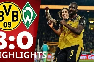 Borussia Dortmund vs Werder Bremen 3-0: Schlotterbeck, Sabitzer, Guirassy lần lượt tỏa sáng, Dortmund cũng cố ngôi nhì Bundesliga