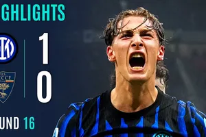 Inter Milan vs Lecce 1-0: Pio Esposito sắm vai người đóng thế hoàn hảo cho HLV Chivu, Inter xây chắc ngôi đầu Serie A