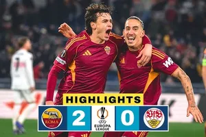 AS Roma vs Stuttgart 2-0: Niccolo Pisilli xuất thần cú đúp bàn thắng, Roma củng cố tốp 8 Europa League