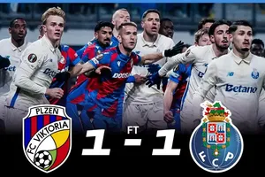Viktoria Plzen vs Porto 1-1: Lukas Cerv sút xa góc chết mở bàn đẹp mắt, Matej Vydra bị thẻ đỏ, Deniz Gul cứu thua phút 90