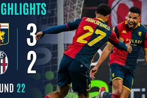 Genoa vs Bologna 3-2: Ferguson mở bàn, Otoa phản lưới nhà, Skorupski bị thẻ đỏ, Malinovskyi, Ekuban, Messias ngược dòng chiến thắng