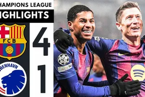 Barcelona vs Copenhagen 4-1: Dadason phá lưới Barca nhưng Lewandowski, Yamal, Raphinha, Rashford ngược dòng chiến thắng