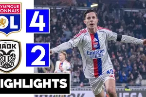Lyon vs PAOK 4-2: Giakoumakis, Soualiho Meite lập công, Remi Himbert, Khalis Merah, Adam Karabec, Gomes Rodriguez giành chiến thắng