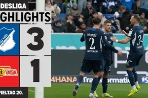Hoffenheim vs Union Berlin 3-1: Andrej Kramaric ghi cú đúp nhờ penalty, Diogo Leite phản lưới nhà, Rani Khedira lập công