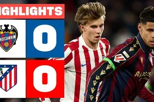 Levante vs Atletico Madrid 0-0: Bất phân thắng bại, tham vọng đăng quang La Liga càng xa với HLV Diego Simeone khi Barca bỏ xa 10 điểm