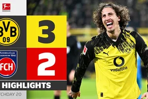 Borussia Dortmund vs Heidenheim 3-2: Anton mở bàn, Neihues, Guirassy đua tài ghi cú đúp, Dortmund bám đuổi ngôi đầu của Bayern