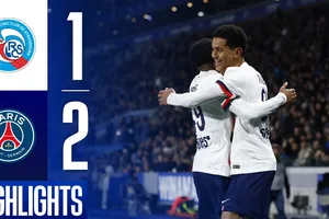 Strasbourg vs PSG 1-2: Mayulu mở tỷ số, Doue gỡ hòa, Hakimi bị thẻ đỏ, Mendes chốt hạ 3 điểm, PSG đòi lại ngôi đầu Ligue 1 từ Lens