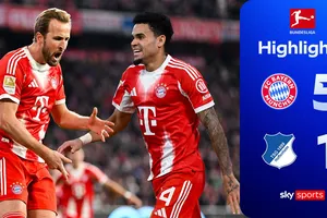 Bayern Munich vs Hoffenheim 5-1: Akpoguma bị thẻ đỏ, Harry Kane thăng hoa cú đúp, Luis Diaz chói sáng hattrick, Bayern xây chắc ngôi đầu Bundesliga