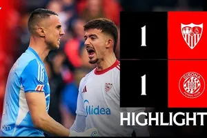 Sevilla vs Girona 1-1: Thomas Lemar mở bàn phút thứ 2 đầu trận đấu, Kike Salas kịp tỏa sáng chia điểm phút bù giờ cuối trận đấu