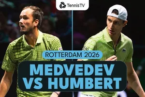Daniil Medvedev vs Ugo Humbert 6(4)-7, 6-3, 3-6: Chật vật hạ Medvedev sau 2 giờ 22 phút, Humbert bước tiếp vòng 16 Rotterdam Open 2026