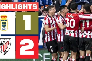 Real Oviedo vs Athletic Bilbao 1-2: Ilyas Chaira thắp hy vọng, Mikel Jauregizar, Oihan Sancet ngược dòng nhờ penalty, Oviedo đội sổ La Liga