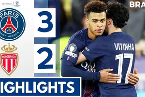 AS Monaco vs PSG 2-3: Mãn nhãn 5 bàn, Balogun chói sáng sau 18 phút, Doue, Hakimi ngược dòng chiến thắng, Golovin bị thẻ đỏ, chờ lượt về