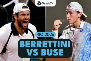 Ignacio Buse vs Matteo Berrettini 6-3, 2-6, 6-3: Berrettini không thể ngược dòng, Buse gặp Alejandro Tabilo ở bán kết Rio 2026