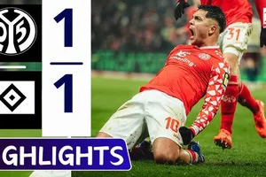 Mainz 05 vs Hamburger 1-1: Nadiem Amiri đá nối chớp nhoáng mở tỷ số, Fabio Vieira sút phạt gỡ hòa, may mắn chia điểm