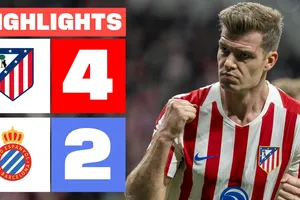 Atletico Madrid vs Espanyol 4-2: Jofre, Exposito lập công, Sorloth ghi cú đúp, Giuliano Simeone, Lookman chốt hạ 3 điểm, bám đuổi tốp 3 La Liga