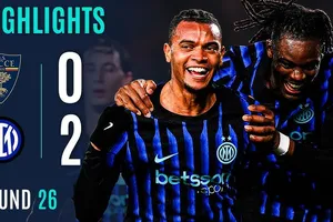 Lecce vs Inter Milan 0-2: Hiệp 2 bùng nổ, Henrikh Mkhitaryan dứt điểm mở bàn, Manuel Akanji ấn định chiến thắng, Inter hơn Milan 10 điểm