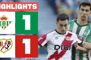 Real Betis vs Rayo Vallecano 1-1: Cedric Bakambu chớp thời cơ sút cận thành, Isi Palazon đệm bóng cứu thua, chia điểm hấp dẫn