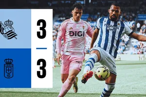 Real Sociedad vs Real Oviedo 3-3: Mãn nhãn 6 bàn, Federico Vinas, Orri Oskarsson đua tài ghi cú đúp, Caleta-Car lập công, Eric Bailly kịp cứu thua