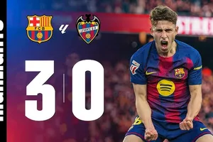 Barcelona vs Levante 3-0: Yamal tỏa sáng dấu ấn kiến tạo, Bernal, De Jong, Fermin Lopez đua tài ghi bàn, Barca hơn Real 1 điểm, dẫn đầu La Liga