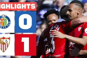 Getafe vs Sevilla 0-1: Djene Dakonam bất ngờ sớm bị thẻ đỏ, Akor Adams đánh gót kiến tạo, Djibril Sow sút chớp nhoáng ghi bàn duy nhất