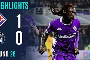 Fiorentina vs Pisa 1-0: Moise Kean chớp thời cơ đệm bóng cận thành chớp nhoáng, ghi bàn duy nhất bỏ túi 3 điểm 