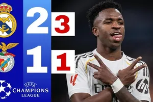 Real Madrid vs Benfica 2-1 (3-1): Rafa Silva khai bàn nhưng Tchouameni, Vinicius lập công, Real giành vé vào vòng 1/8 Champions League