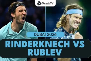 Andrey Rublev vs Arthur Rinderknech 6-2, 6-4: Hạ Rinderknech dễ dàng, Rublev gặp Tallon Griekspoor ở bán kết Dubai Open 2026