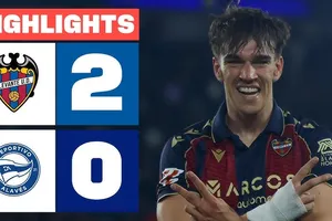 Levante vs Alaves 2-0: Victor Parada bị thẻ đỏ, Carlos Espi xuất thần cú đúp những phút cuối trận, Levante có 3 điểm quý giá, áp chót BXH La Liga