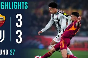 AS Roma vs Juventus 3-3: Wesley Franca, Ndicka, Malen tỏa sáng nhưng Conceicao, Boga, Gatti kịp chia điểm, Roma bám đuổi tốp 3 Serie A